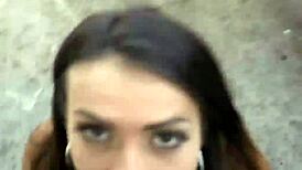 sexy czech babe kelsi monroe nailed hard. in outdoor public with blowjob and hardcore action 😏