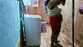 Amador Padrasto Fode Com Sua Enteada No Quintal De Casa E Goza Duas Vezes Em Sua Boca