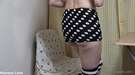 Overwhelming Pleasure Watching Mini Skirt Japanese Girl Finger Herself Under Desk