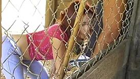 Girl Gives Blowjob On Country Ranch