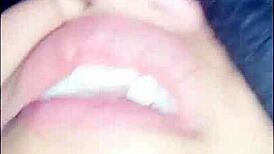 teen with small tits feels intense pleasure building as she moans passionately