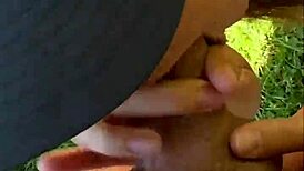 risky outdoor blowjob after yoga with an 18yo teen in pov