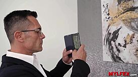 european milf on mylfex pays for husband's crime with rough anal sex 😈