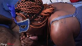 Hey, that oiled ebony slut with fat ass getting fucked raw