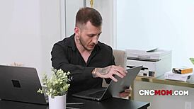 work hard fuck harder the secret to success cncmom in office gangbang