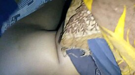 Slowly fucked pussy at night with rough creampie!