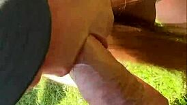 risky outdoor blowjob after yoga with an 18yo teen in pov