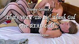 Granny Carmen's toy that's way too big, thank god for the real one