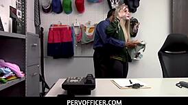 pervofficer - hardsex with the security guard in his office - emma starletto 😏