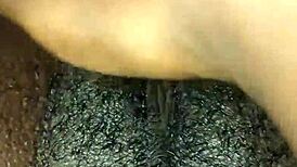 i love watching this black wet pussy in late night solo masturbation