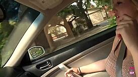 the cock from the glory hole ends up in the mouth of the busty dana