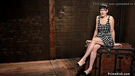 lezdom is toying with ebony and brunette in this kinky session