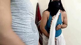 Muslim Wife Gets Ass Fucked While Jumping On Cock With Dirty Hindi Talk