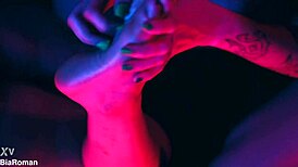 Horny girls indulge in feet and tickling fetish play