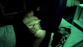 We started having sex in bed, then moved to the darkness for more.