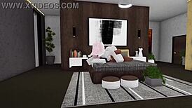 Roblox slut gets fucked by big black cock