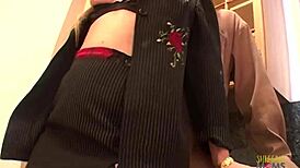 sexy blonde in lingerie fucks interracial 😍