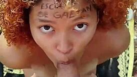 Intense beach blowjob overwhelms me with risky pleasure on her face