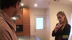 sexy blonde in lingerie fucks interracial 😍