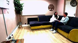 cuckoldry husband dream of making porn comes true. oh man, that old brunette kisses black guy while husband watches! 😉