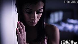 big tits latina teen 18+ stepdaughter lets desperate stepdad rail her