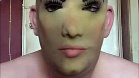 Masked Bisexual Lover Swallows Piss