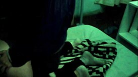 We started having sex in bed, then moved to the darkness for more.