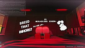 Cheating bitch gets her first bbc, rough and creampied