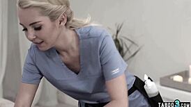 Teen Tricked Into Fuck By Masseuse And Her Perv Husband