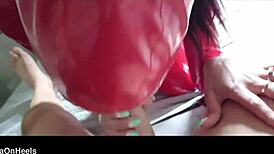 Preview of milf giving perfect blowjob with close up