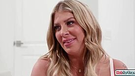 Guy is first time analed by busty shemale wife ariel demure