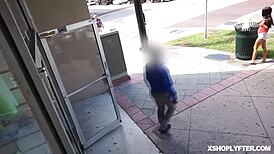 Is her shaved pussy getting rammed by a big rod so hard?