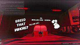 Cheating bitch gets her first bbc, rough and creampied