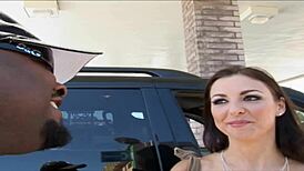 Black rod penetrating step mom's pussy 😈