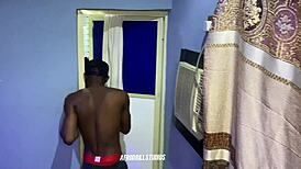 Gateman and house girl in an intimate encounter