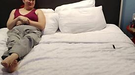 Shemale Sucks Dick And Takes Anal Creampie Doggie And Missionary In Hotel - Older Vid