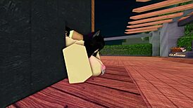 Hanging out with my roblox friend in an exciting virtual world