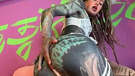 masturbation solo tattooed girl dirty talk with german