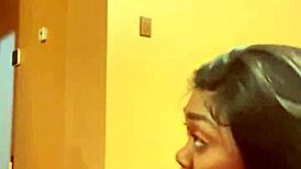 Ebony Babe Sucks Big Black Cock