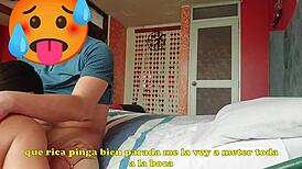 esposo manda a su esposa con traje de enfermera puta para que sea cachada por su amigo