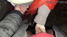 autumn romantic sex in hut with lesbian illusion girls, full of mystery