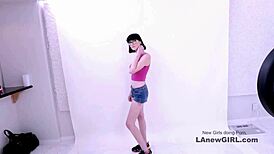 Tell me, does this sultry dark-haired model get fucked at her modeling audition?