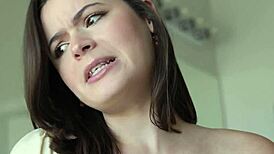 my lesbian partner obsesses over the vibrator on her hairy pussy