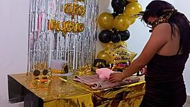 is he fucking his hot stepsister doll on her birthday?