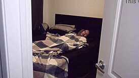 Angel Santana masturbates her pussy in the early morning