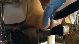 Pretty nurse fists, busts balls, and spanks patient