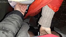 autumn romantic sex in hut with lesbian illusion girls, full of mystery