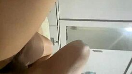 sneaking a fuck with the lover from the side, big cock in her big ass