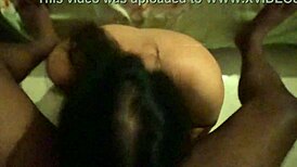 Kolkata girl kneels to suck tamil boy's cock in blowjob