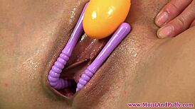 raven teen 18+ masturbates her puffy peach with dildo in hd 😍